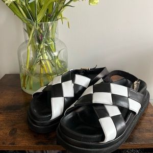 ALOHAS Marshmallow Scacchi Black & White size 39